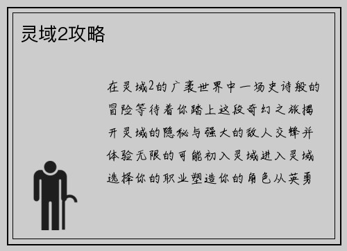 灵域2攻略